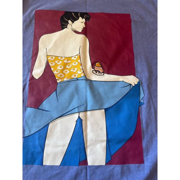 Streetwear Art to Wear Gudetama X Ripple Large T-Shirt Pop Art Print Modern - Picture 2 of 4